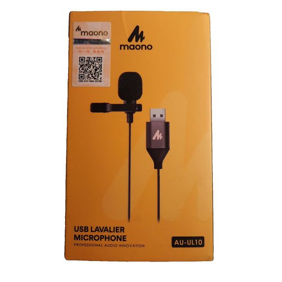 USB Lavalier Microphone-MAONO AU-UL10 192kHz/24bit Omnidirectional Lapel Hands - Picture 1 of 14